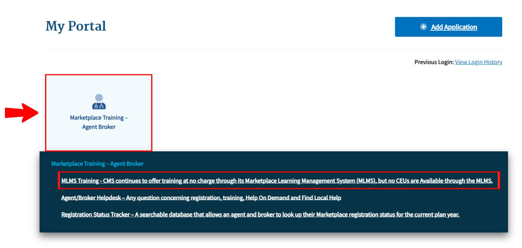 Open Marketplace Training and MLMS from the CMS Enterprise Portal